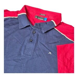 J Lindeberg Golf Polo Charlie Regular Lux Jersey Short Sleeve Men's L